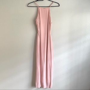 ❗️SOLD❗️Revolve Bec & Bridge Pink Lace Up Long Dress Sz 2
